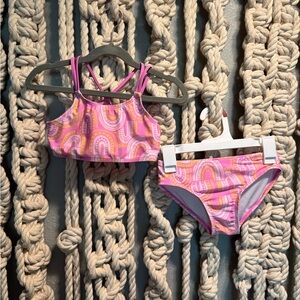 Cat & Jack Pink and Yellow Boho Rainbow Two Piece